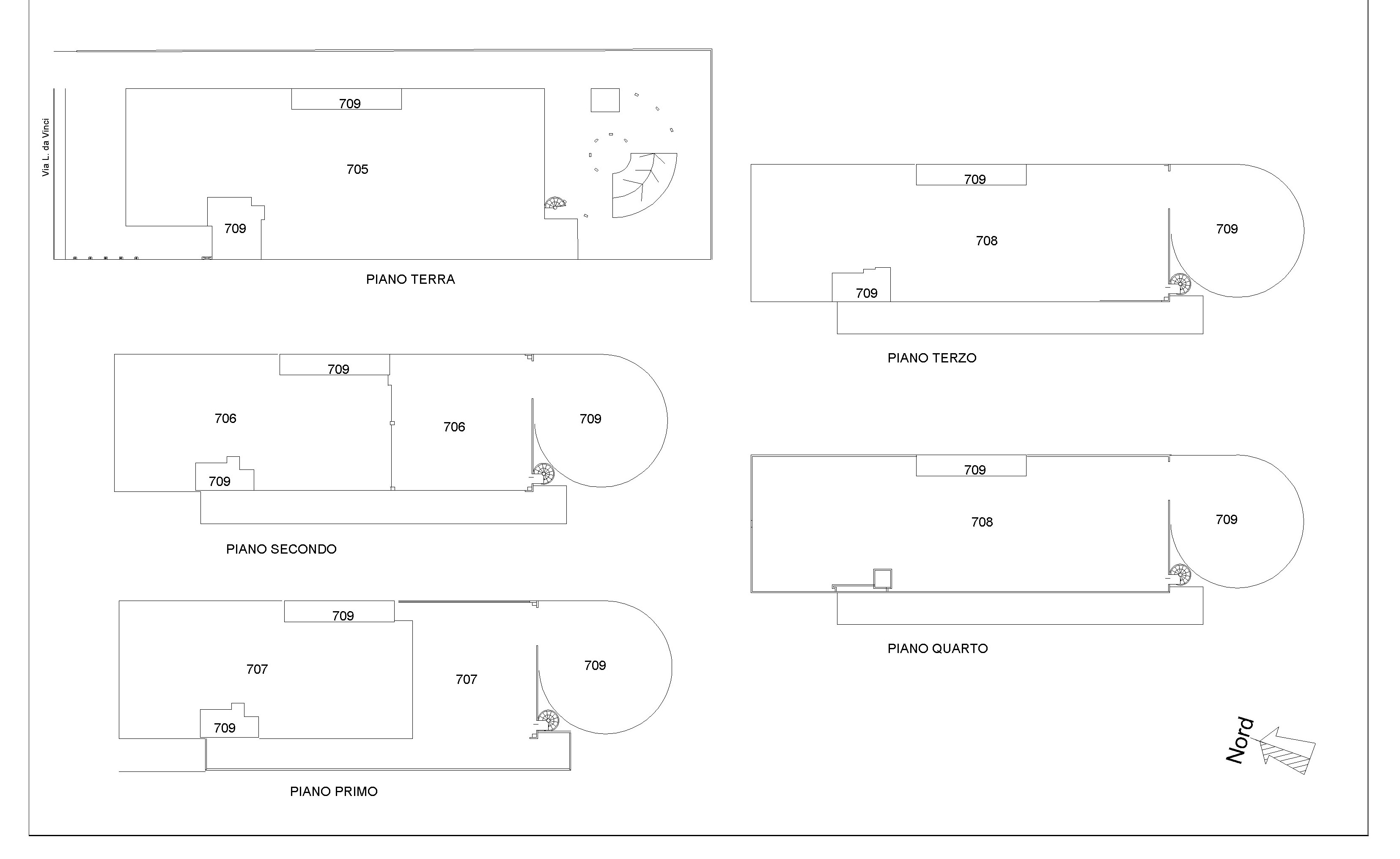 Pianta generale stabile commerciale 3.700 mq Trezzano | Lanzone Immobiliare S.r.l.